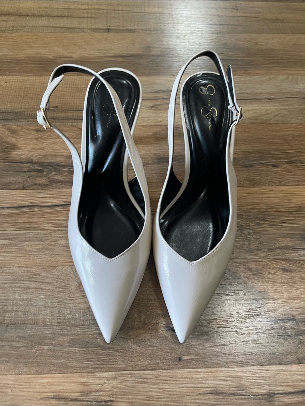 Jessica Simpson Pointed Slingback Pumps in Light Beige